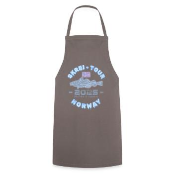 Skrei Tour Norway 2025 I Norway Fishing Cod - Cooking Apron - grey - Front - AI Model Male 185 dark (185cm)