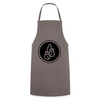 Symbole des gants de boxe - Tablier de cuisine - gris - Devant - AI Model Male 185 dark (185cm)