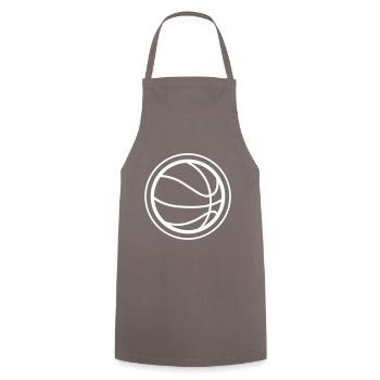 Symbole du basket-ball - Tablier de cuisine - gris - Devant - AI Model Male 185 dark (185cm)
