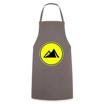 Mountains mountains icon - Cooking Apron - grey - Front - AI Model Male 185 dark (185cm)