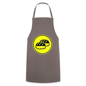 Sushi icon Silhouette - Kochschürze - Grau - Vorne - AI Model Male 185 dark (185cm)