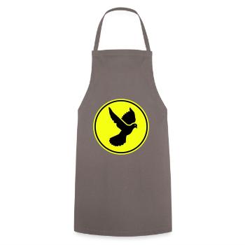 Dove symbol - Cooking Apron - grey - Front - AI Model Male 185 dark (185cm)