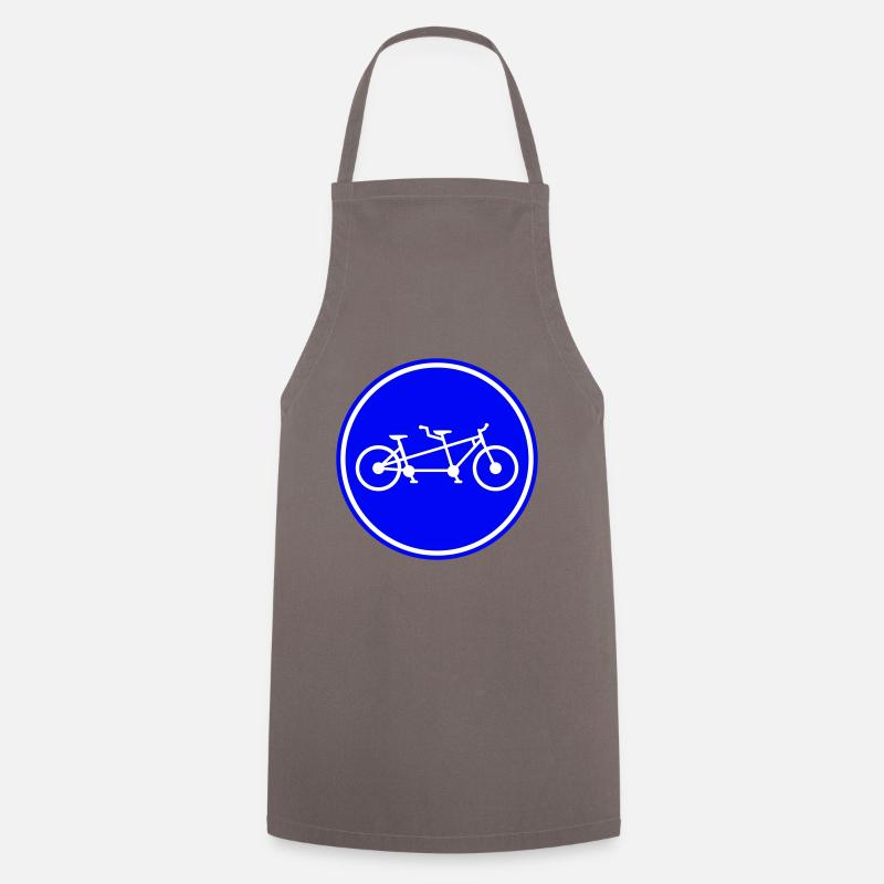 Bicycle tandem - Cooking Apron - grey