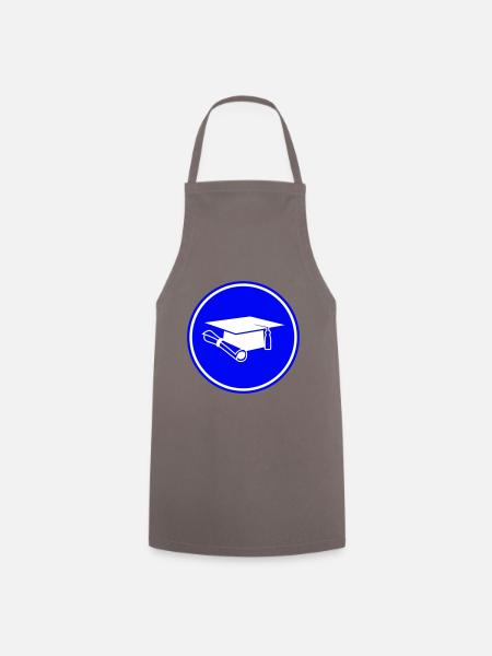 Student mütze - Kochschürze - Grau