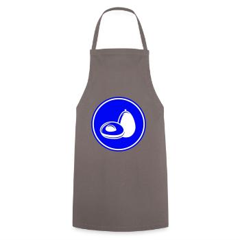 Avocado symbol - Kochschürze - Grau - Vorne - AI Model Male 185 dark (185cm)