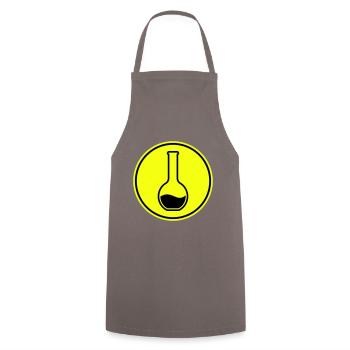 Test tube chemist - Cooking Apron - grey - Front - AI Model Male 185 dark (185cm)