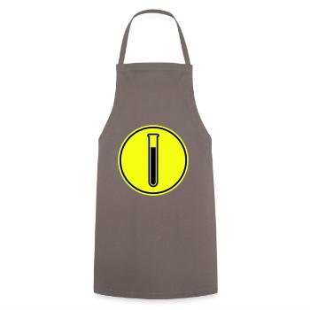Test tube symbol - Cooking Apron - grey - Front - AI Model Male 185 dark (185cm)