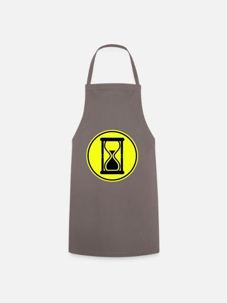 Icône de sablier - Tablier de cuisine - gris