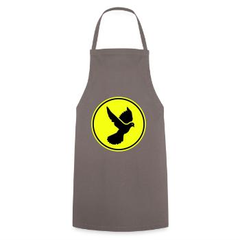 Dove symbol - Cooking Apron - grey - Front - AI Model Male 185 dark (185cm)