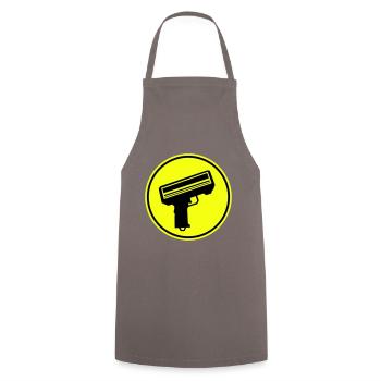 Weapon Money Rain - Cooking Apron - grey - Front - AI Model Male 185 dark (185cm)