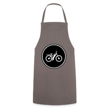 ebike fahrrad - Kochschürze - Grau - Vorne - AI Model Male 185 dark (185cm)