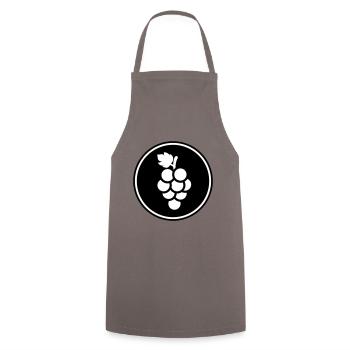 grapes - Cooking Apron - grey - Front - AI Model Male 185 dark (185cm)