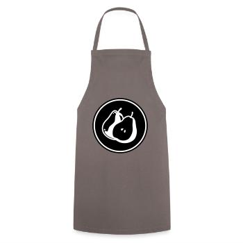 Pear Fruit - Cooking Apron - grey - Front - AI Model Male 185 dark (185cm)