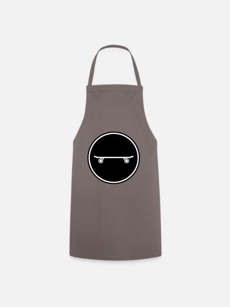 Skateboard symbol - Cooking Apron - grey