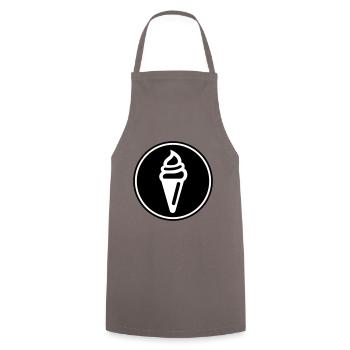 Icône d’icône de glace - Tablier de cuisine - gris - Devant - AI Model Male 185 dark (185cm)