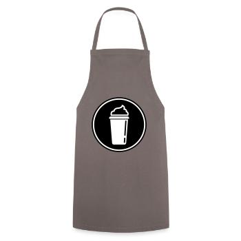 Coffee Icon - Cooking Apron - grey - Front - AI Model Male 185 dark (185cm)