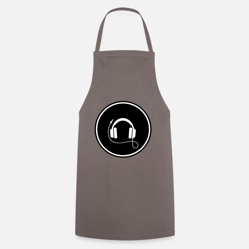 Simbolo della musica per cuffie - Grembiule da cucina - grigio