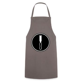Icône d’outil - Tablier de cuisine - gris - Devant - AI Model Male 185 dark (185cm)