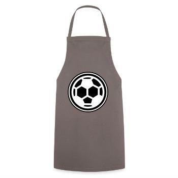 Soccer soccer - Tablier de cuisine - gris - Devant - AI Model Male 185 dark (185cm)