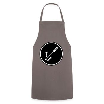 Screwdriver Symbol - Cooking Apron - grey - Front - AI Model Male 185 dark (185cm)