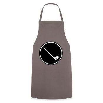 Golf symbol - Kochschürze - Grau - Vorne - AI Model Male 185 dark (185cm)