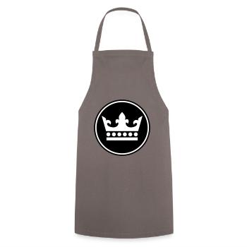 Krone Silhouette - Cooking Apron - grey - Front - AI Model Male 185 dark (185cm)