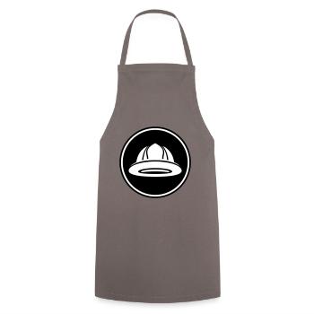 Firefighter's helmet - Cooking Apron - grey - Front - AI Model Male 185 dark (185cm)