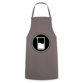 Test Tube Chemistry - Cooking Apron - grey - Front - AI Model Male 185 dark (185cm)
