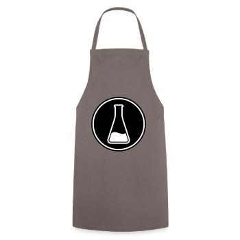 Test Tube Icon - Cooking Apron - grey - Front - AI Model Male 185 dark (185cm)