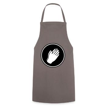 Hands icon - Cooking Apron - grey - Front - AI Model Male 185 dark (185cm)