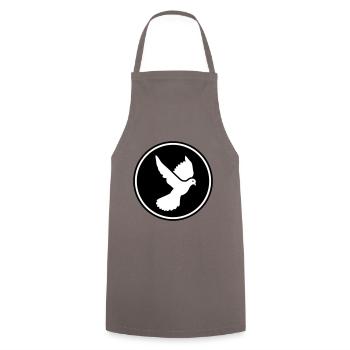 Dove symbol - Cooking Apron - grey - Front - AI Model Male 185 dark (185cm)