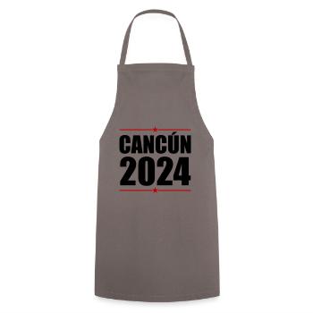 Cancun 2024 - Cooking Apron - grey - Front - AI Model Male 185 dark (185cm)