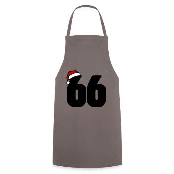 66 Numéro Noël - Tablier de cuisine - gris - Devant - AI Model Male 185 dark (185cm)