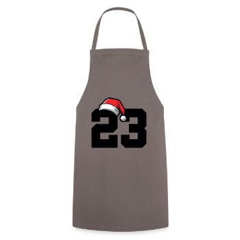 23 Number Christmas - Cooking Apron - grey - Front - AI Model Male 185 dark (185cm)