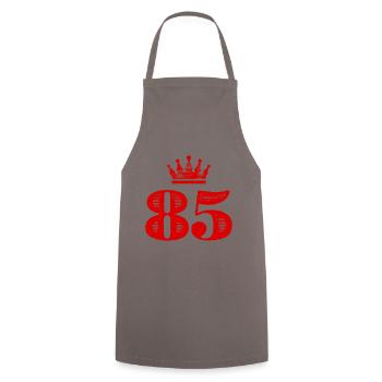 85 Number crown - Cooking Apron - grey - Front - AI Model Male 185 dark (185cm)