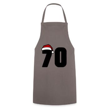 70 Number Christmas - Cooking Apron - grey - Front - AI Model Male 185 dark (185cm)