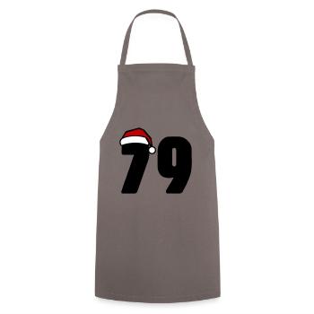 79 Number Christmas - Cooking Apron - grey - Front - AI Model Male 185 dark (185cm)