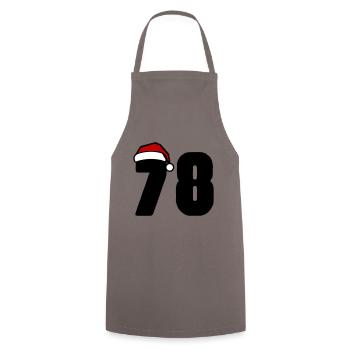 78 Number Christmas - Cooking Apron - grey - Front - AI Model Male 185 dark (185cm)