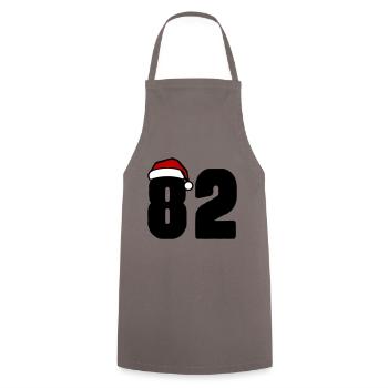 82 Number Christmas - Cooking Apron - grey - Front - AI Model Male 185 dark (185cm)