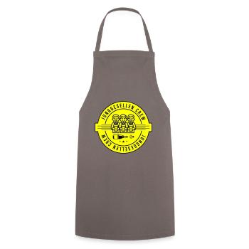 Enterrement de vie de garçon Crew Groom Enterrement de vie de garçon - Tablier de cuisine - gris - Devant - AI Model Male 185 dark (185cm)