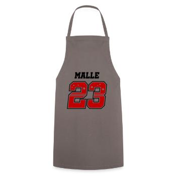 Malle 23 Mallorca 2023 - Cooking Apron - grey - Front - AI Model Male 185 dark (185cm)