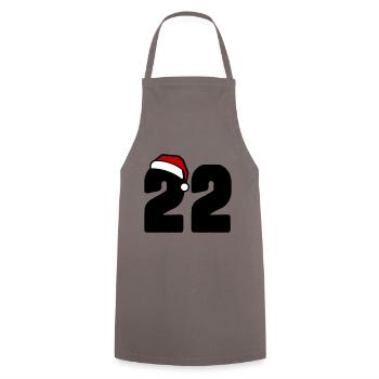 22 Number Christmas - Cooking Apron - grey - Front - AI Model Male 185 dark (185cm)