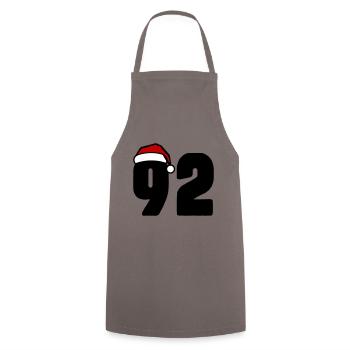 92 Number Christmas - Cooking Apron - grey - Front - AI Model Male 185 dark (185cm)