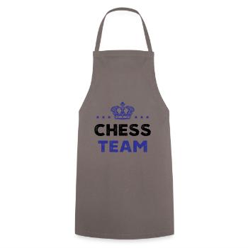Chess Team - Cooking Apron - grey - Front - AI Model Male 185 dark (185cm)