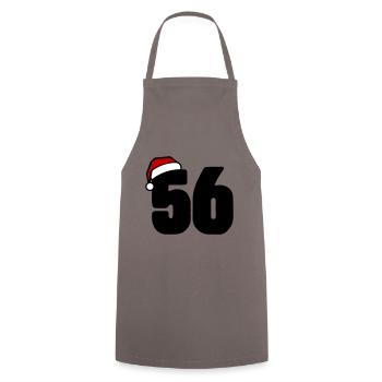 56 Number Christmas - Cooking Apron - grey - Front - AI Model Male 185 dark (185cm)
