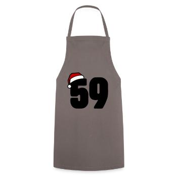 59 Number Christmas - Cooking Apron - grey - Front - AI Model Male 185 dark (185cm)
