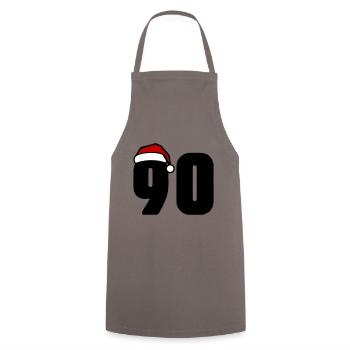 90 Number Christmas - Cooking Apron - grey - Front - AI Model Male 185 dark (185cm)