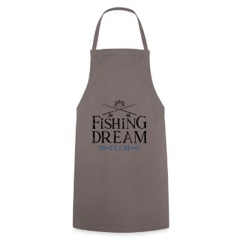 Fishing Dream Team - Tablier de cuisine - gris - Devant - AI Model Male 185 dark (185cm)