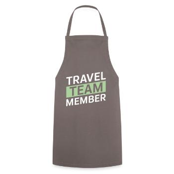 Travel Team - Kochschürze - Grau - Vorne - AI Model Male 185 dark (185cm)