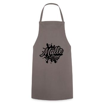 Malle Crew - Kochschürze - Grau - Vorne - AI Model Male 185 dark (185cm)